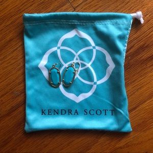 Turquoise & Gold Dani Drop Kendra Scott Earrings
